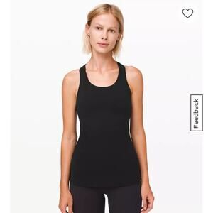 Lululemon Cool Racerback Tank Black Yoga Gorp Hiking Pilates Workout Athleisure